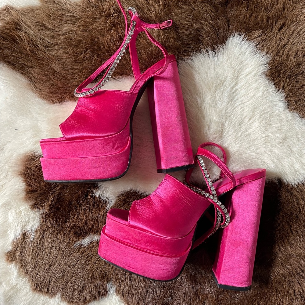 Public Desire Versace Aevitas platform heels